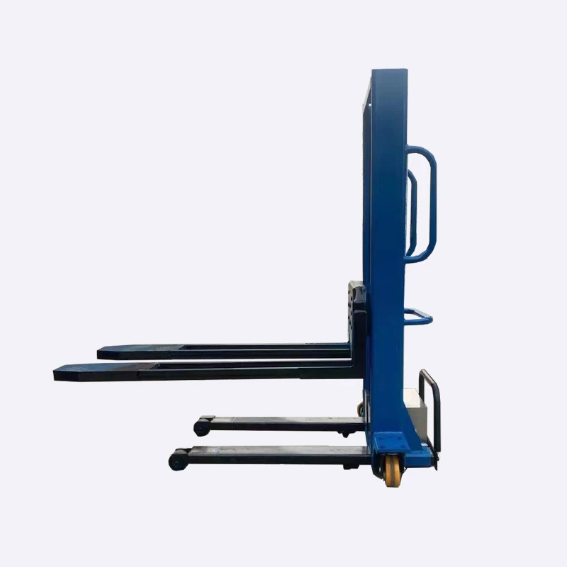 

1000kg Self Loading Portable Forklift 500kg Mini Small Hand Manual Semi Electric Self Load Lifting Stacker