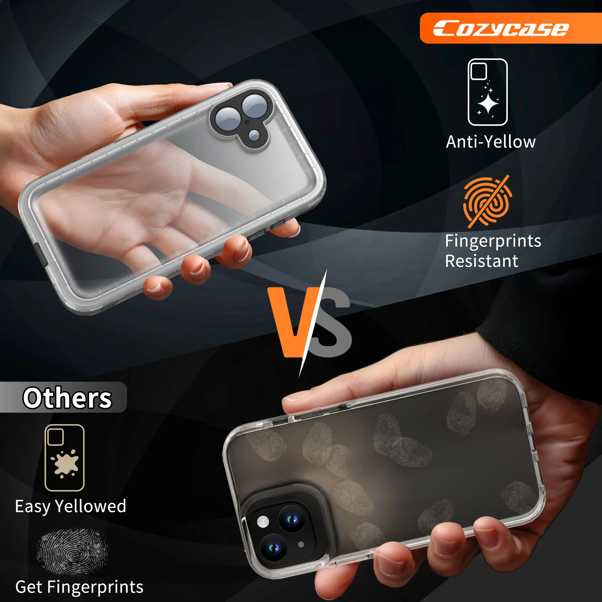 جراب مقاوم للماء لـ iPhone ، جراب شفاف ، واقي شاشة وكاميرا ، جراب مقاوم للماء لكامل الجسم لـ iPhone 16 و 15 و 14 و 13 Pro Max ، Plus