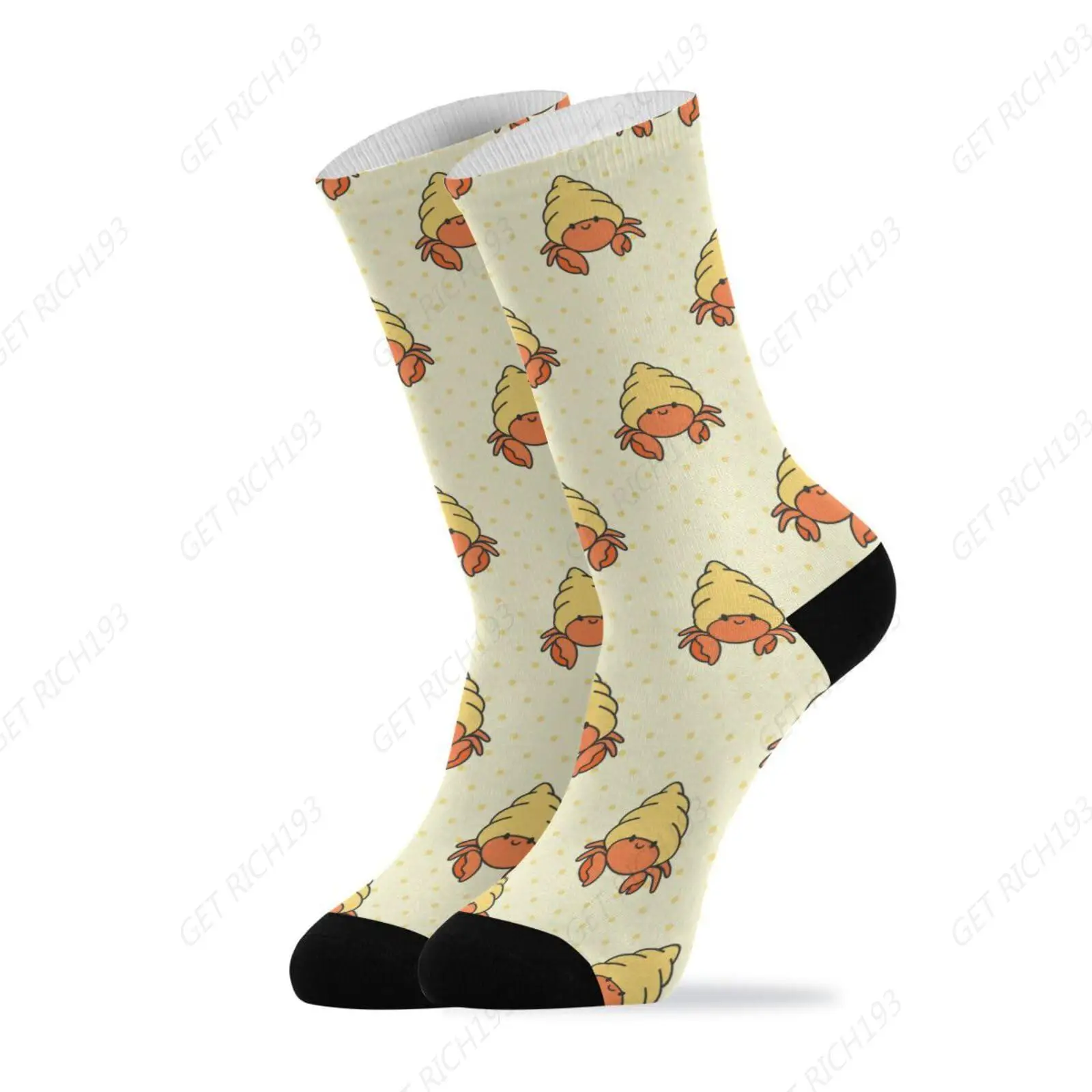 

Cute Hermit Crab Socks Women Men Short Stockings Unisex Sock For Running Athletic Hiking Cycling 1 Pair