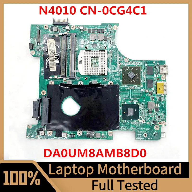 Mainboard CN-0CG4C1 0CG4C1 CG4C1 For DELL Inspiron 14R N4010 Laptop Motherboard DAUM8AMB8D0 PGA989 HM57 HD5470M 100% Full Tested