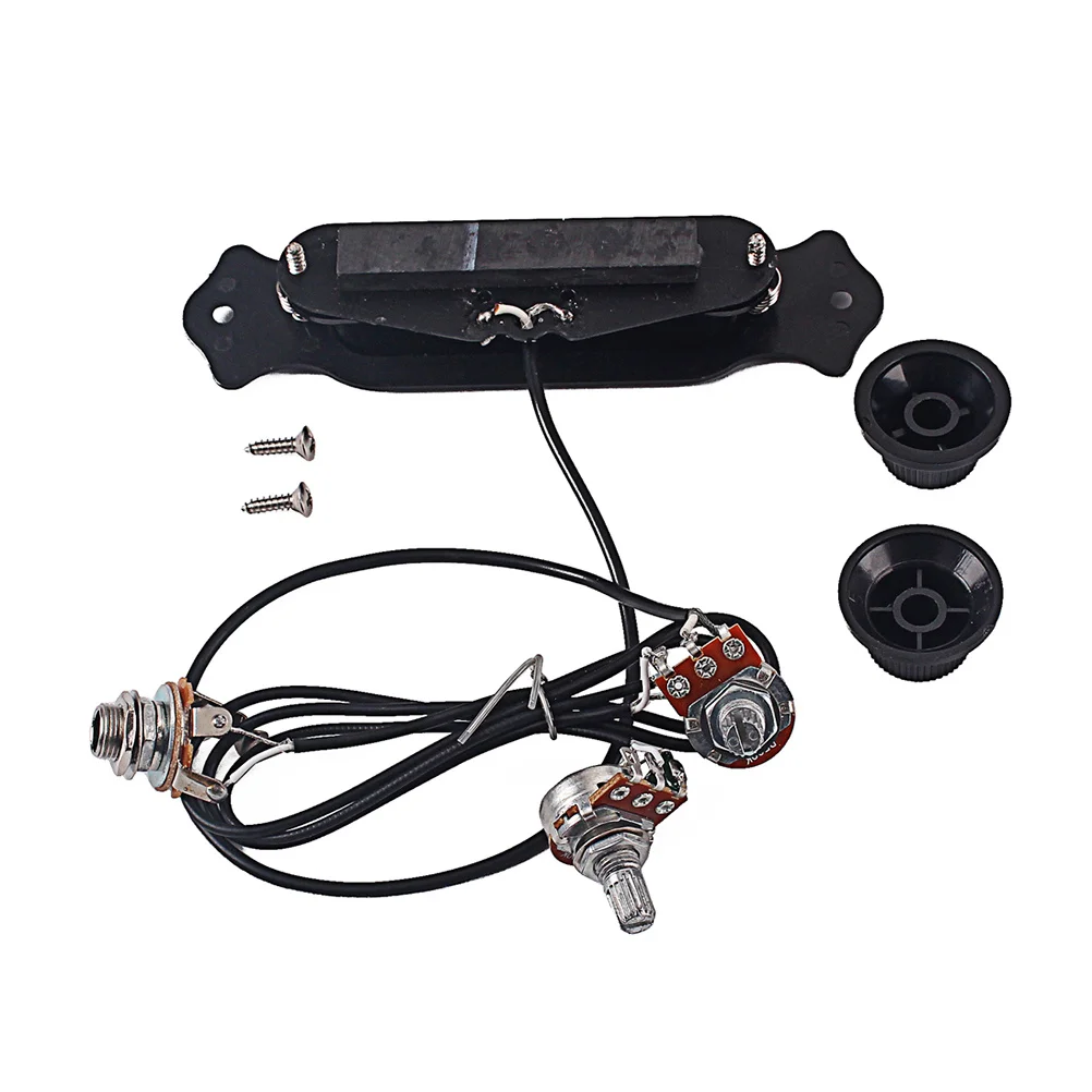 

Folk Acoustic Electric Guitar Pickup Red Chelonian Shell Hole Humbucker Neck Bridge Pickups Guitar Bass