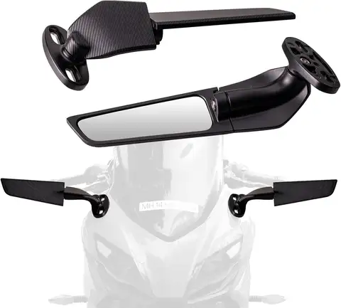 Motorcycle Mirror Modified Wind Wing Adjustable Rotating Rearview Mirror For Ducati Aprilia Honda Suzuki Yamaha Kawasaki BWM KTM