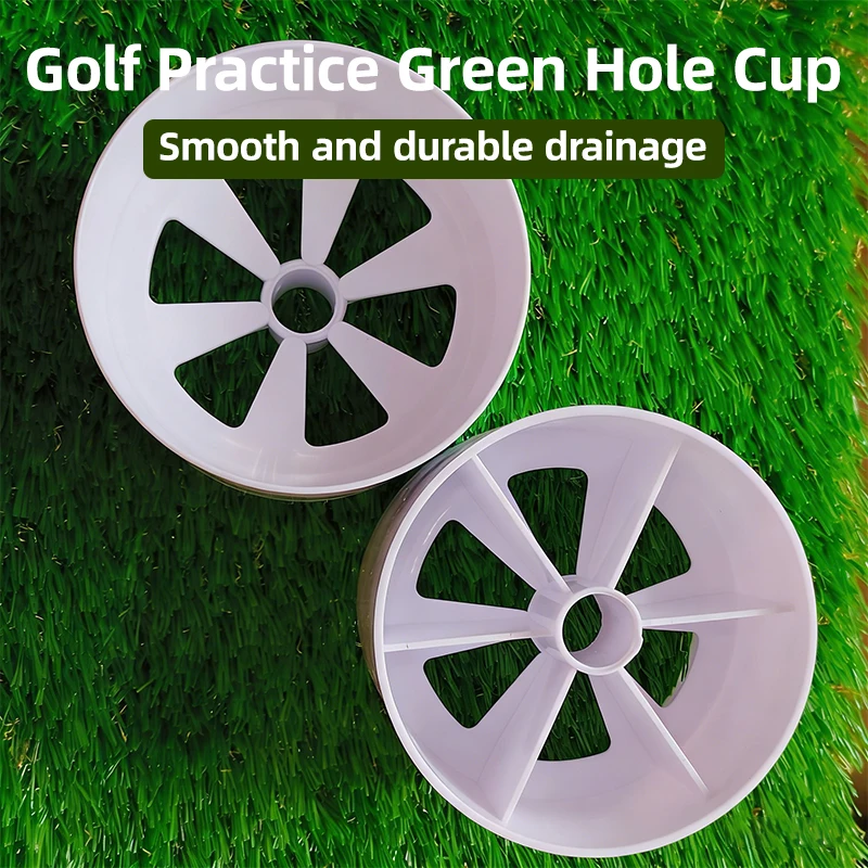 New Color Golf Putting Cup Made of Plastic, Available in Multiple Colors. Height: 10 cm, Diameter: 10.5 cm.