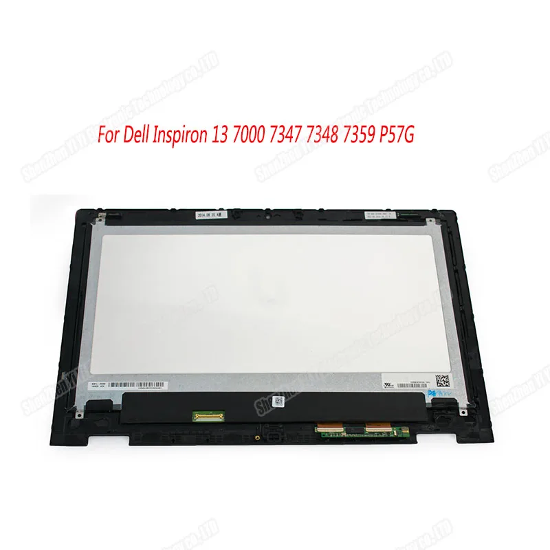 

New Full LCD Display Touch Digitizer Screen Assembly+Bezel LTN133HL03 NV133FHM-N45 For Dell Inspiron 13 7000 7347 7348 7359 P57G