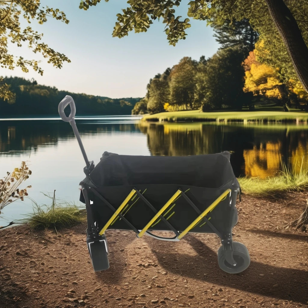 Hot Selling Portable Trolley Large Capacity Easy Folding Roll Container Customizable OEM For Shopping Tools Outdoor Camping