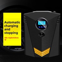 Digital Display Car Air Pump - Portable Home & Car Dual-Purpose Tire Inflator with Digital Screen