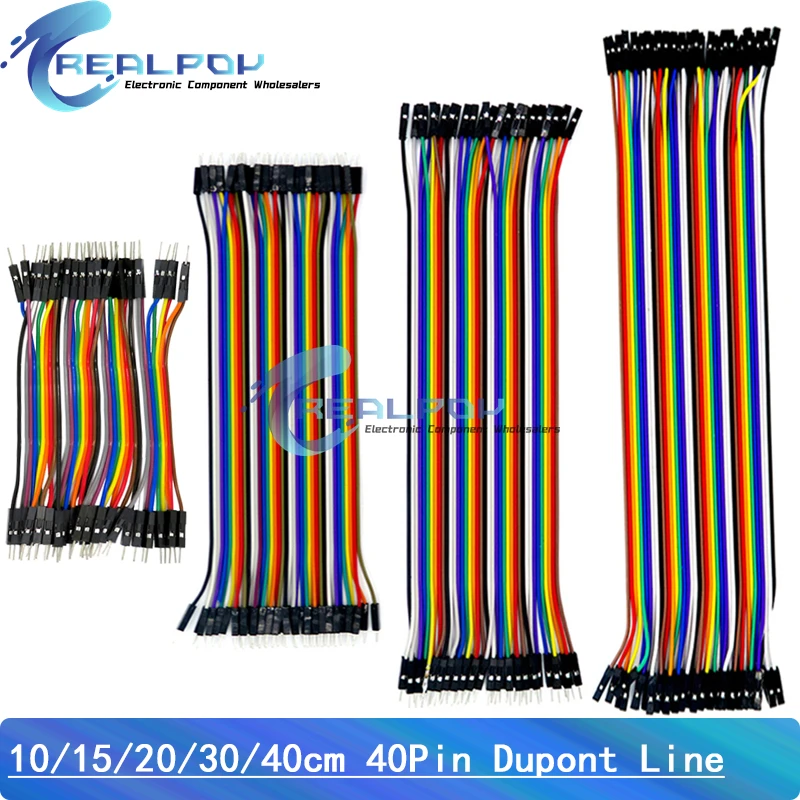 40PIN Dupont Line Male To Male Female To Female Male To Female Jumper Wire Cable 10cm 15cm 20cm 30cm 40cm for Arduino DIY KIT