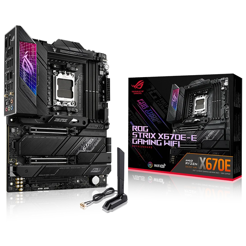 Baru Kedatangan ROG STRIX X670E-E GAMING WIFI ATX Motherboard Desktop