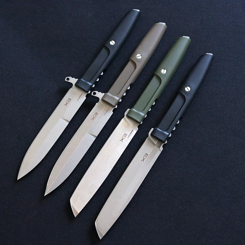 MTBM MAMBA Camping Fixed Blade D2 Blade Outdoor Self-defence Straight Knives EDC Hunting Tools