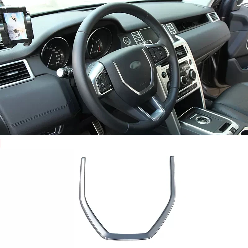 

Car ABS Chrome Steering Wheel Frame Center Emblem LOGO Sequin Trim Cover Sticker For Land Rover Discovery Sport 2015-2019