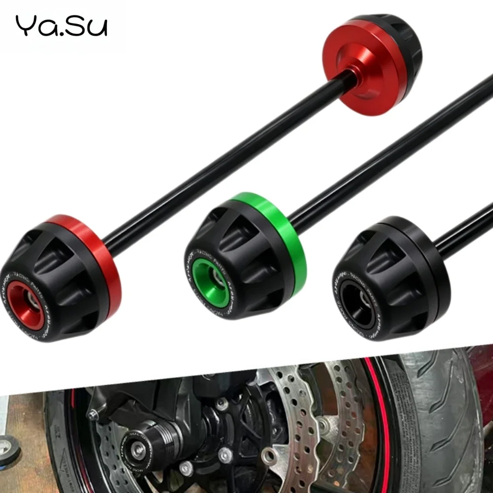 Front Axle Anti Drop Rod Protection Ball For Kawasaki Z900 Z650 Z800 Zx6r Versys650
