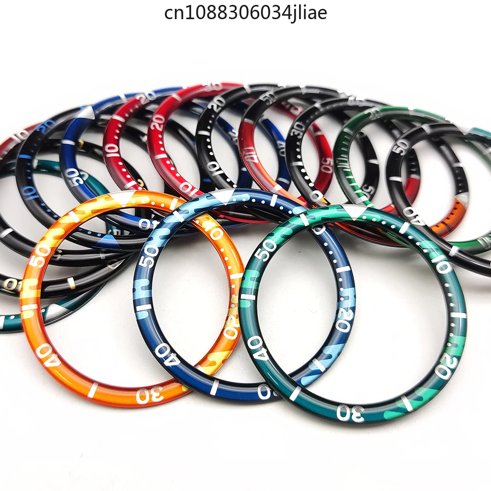 39MM watch bezel, suitable for Seiko case outer ring, watch parts replacement, resin ring.