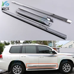 ABS Chrome Door Side Moulding For Toyota Land Cruiser 200 LC200 2008 2009 2010 2011 2012-2019 Models 4pcs