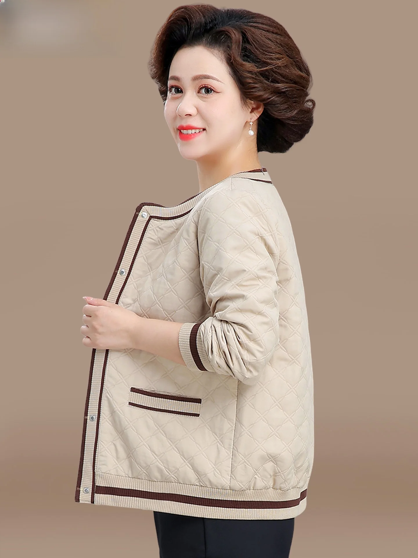 

Спортивная бейсбольная куртка для женщин, осенняя повседневная свободная куртка с круглым вырезом и пуговицами, корейский стиль, женская верхняя одежда