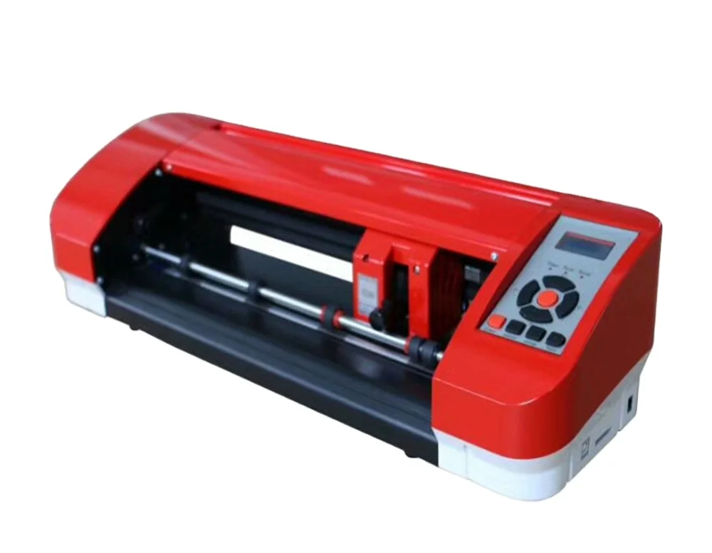 

YS380 380mm Red Mini Desktop A4 Cutting Plotter Machine Vinyl Cutter with Stepper Motor and Signmaster Software