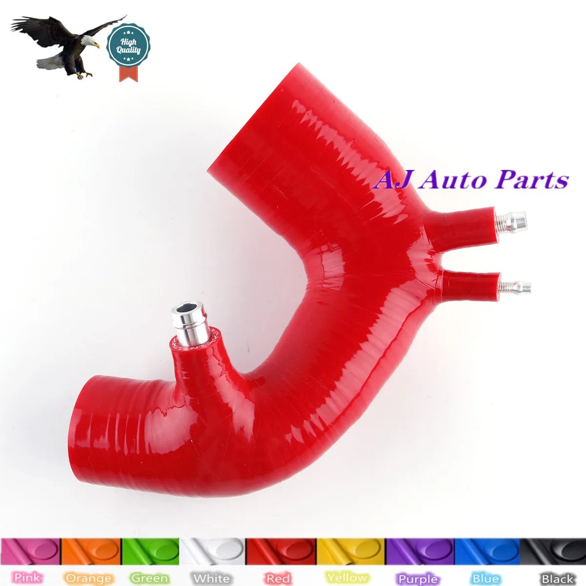 Silicone Intake Hose For FIAT Manicotto di aspirazione Abarth 500 595 695 Parts w/ Garrett 1446（ 4-PLY Hose + Metal parts）