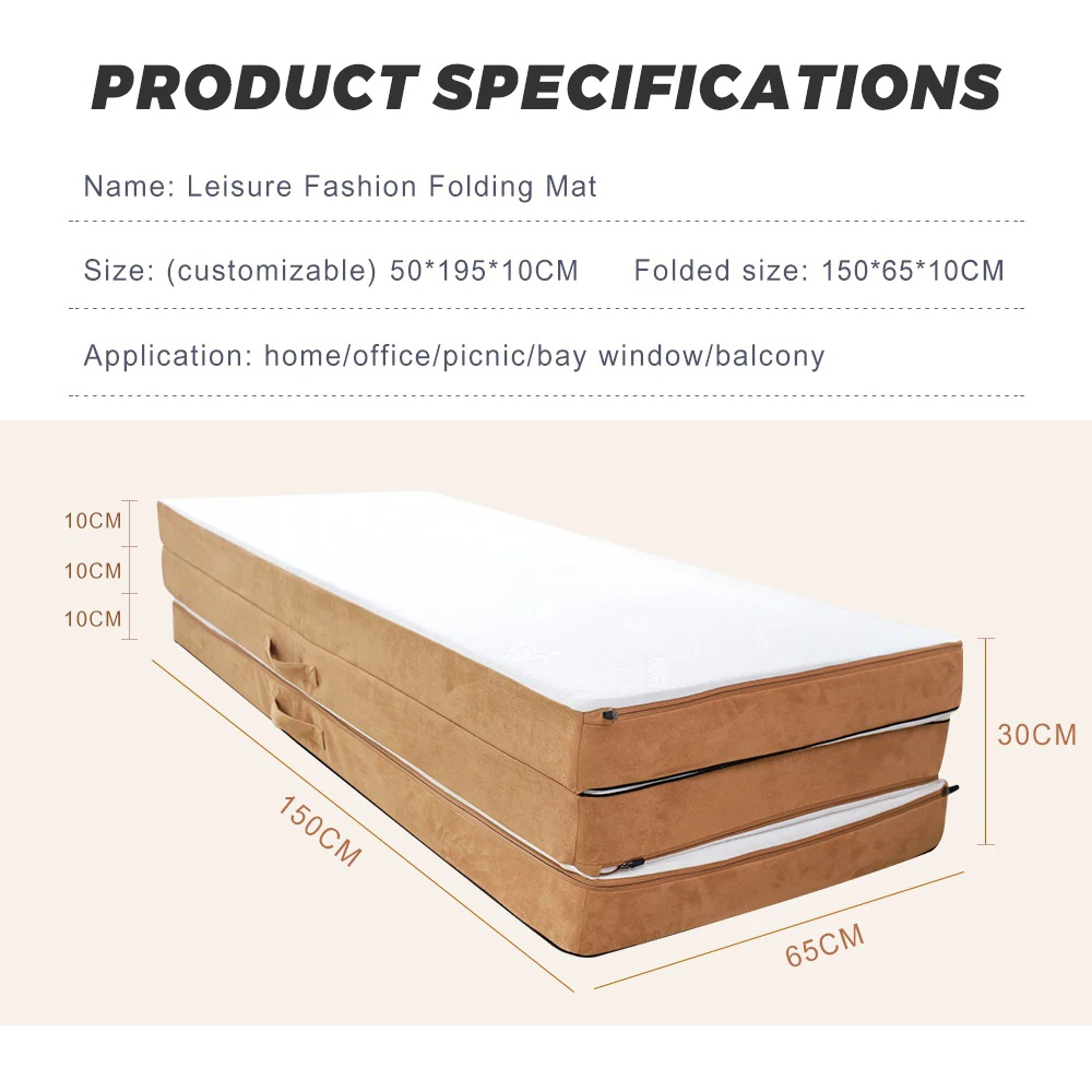 Medical air high density foam triple fold mattress protector waterproof mattress for bedroom bathroom home mattress