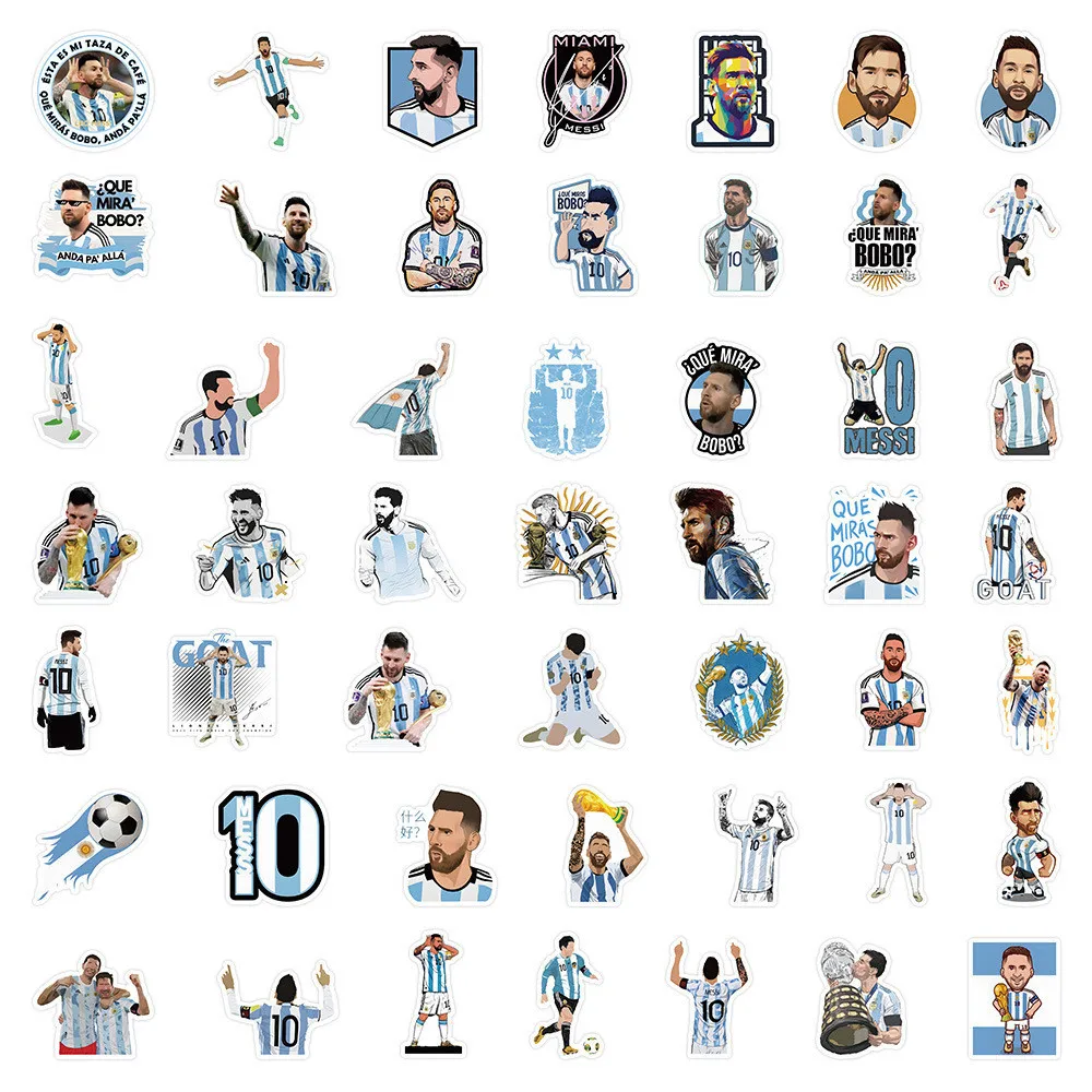 50PCS Football Waterproof Stickers for Helmet Bicycle Hand Account Pencil Case Decals LanLanStickersWorld