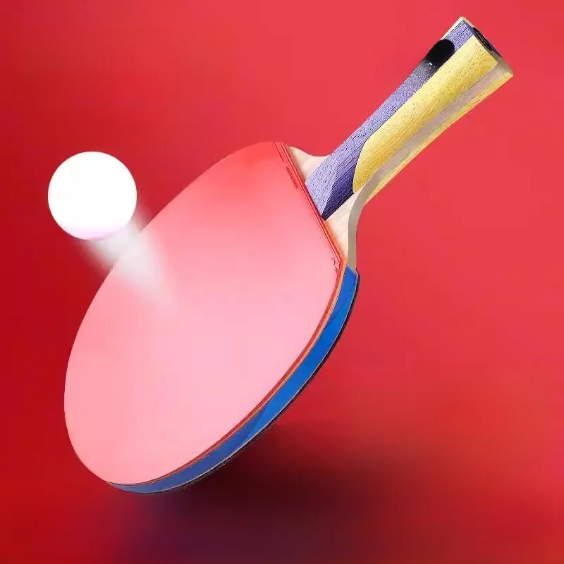 children's-table-tennis-racket-set-primary-school-students-special-long-handle-straight-grip-competition-training-kit