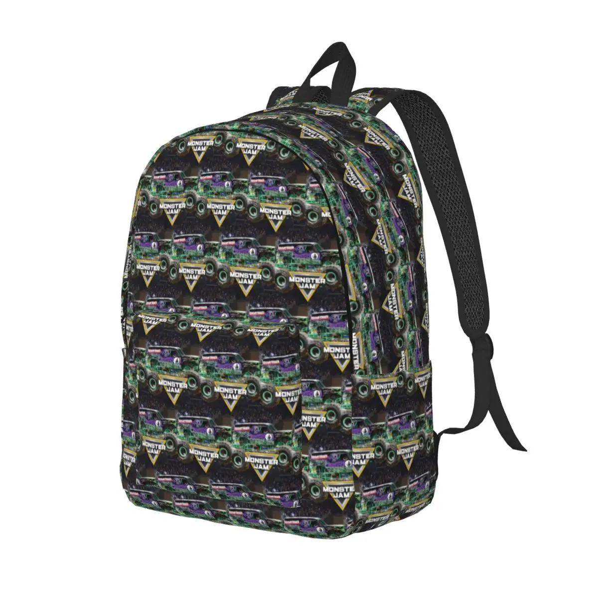 

Classic Monster Jam Pattern Backpack Daypack Large Capacity Kids BookBag School Bag Shoulder Bags for Men Women