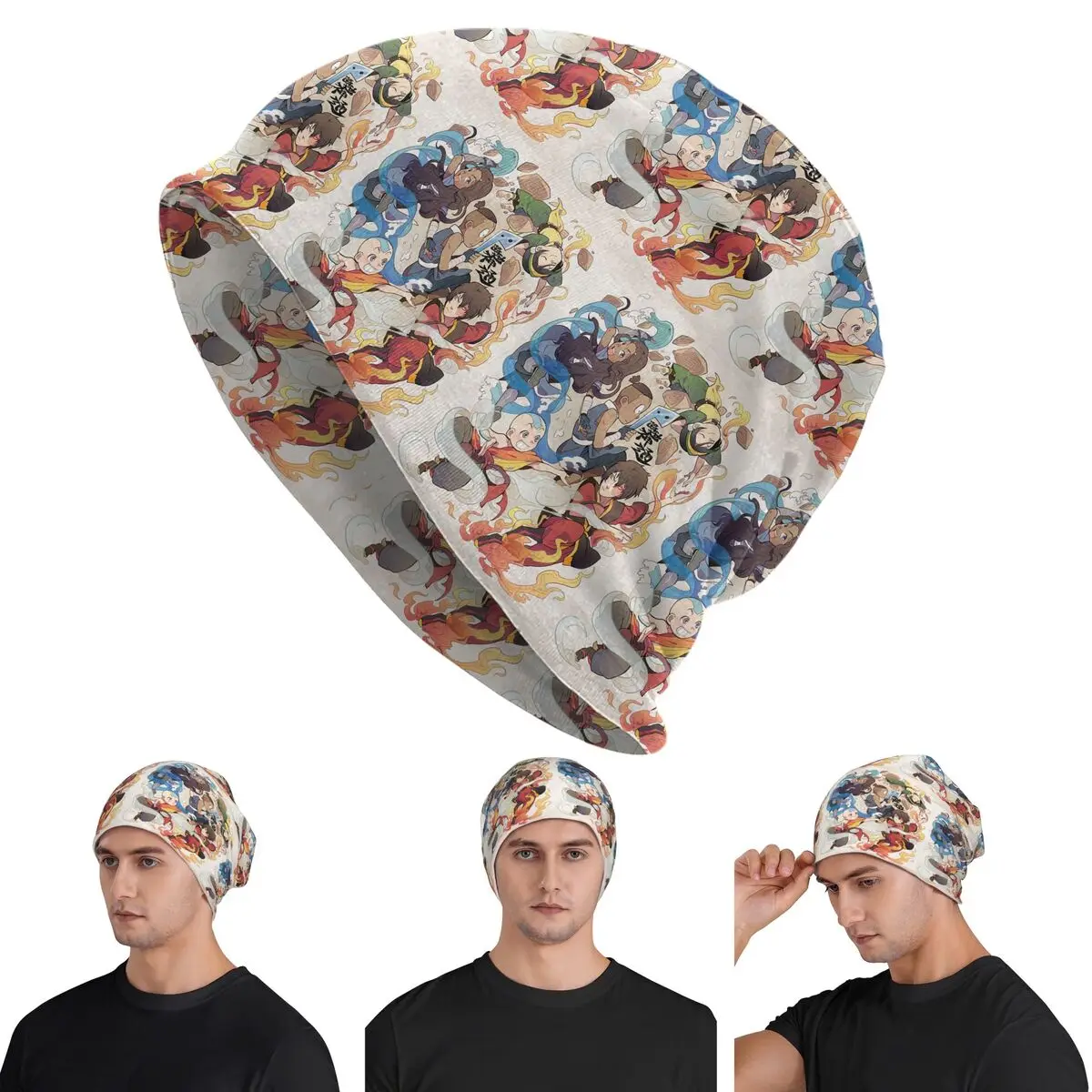 

Avatar The Last Airbender Skullies Beanies Hats Warm Autumn Winter Outdoor Cap Knitted Bonnet Caps for Men Women Adult