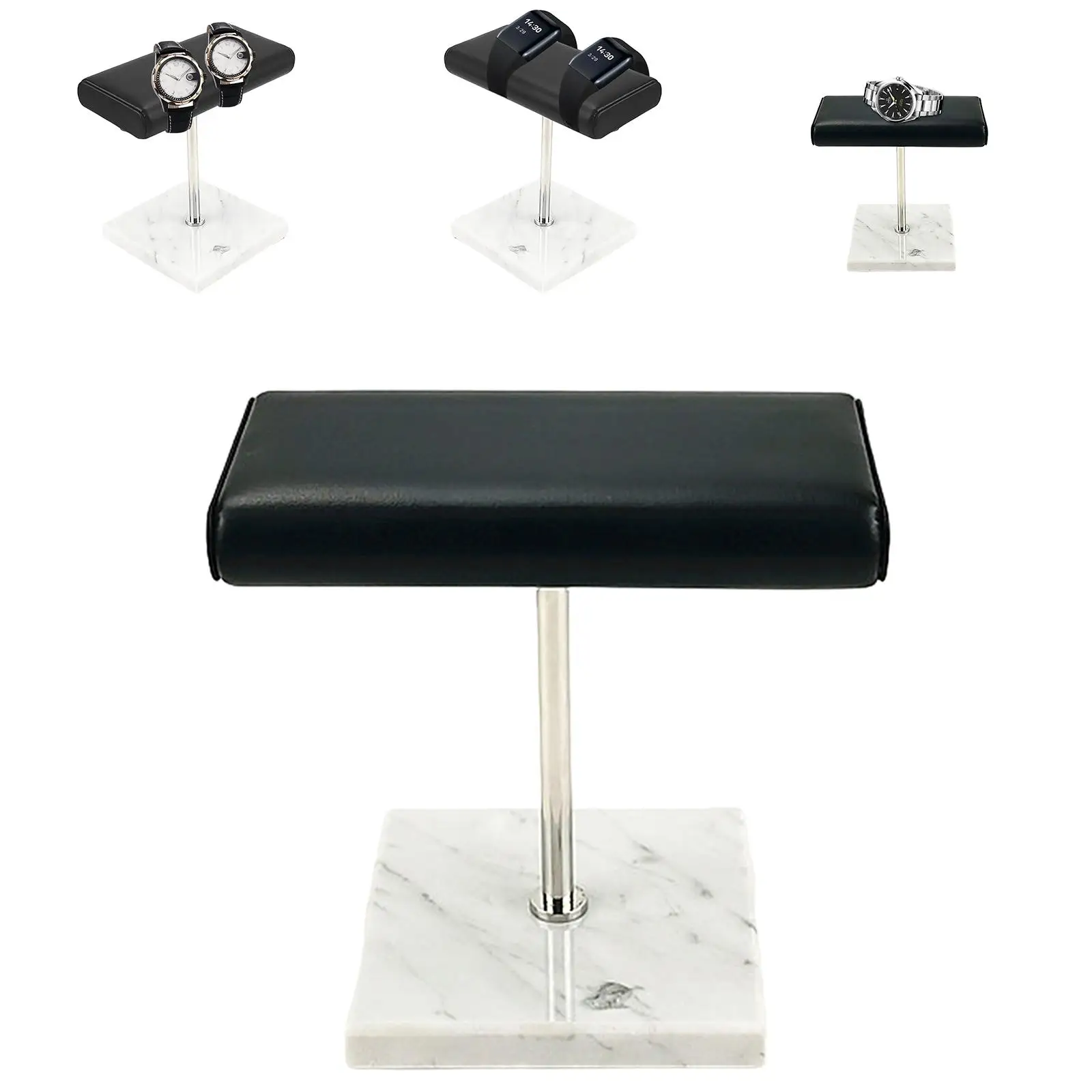 

Handcrafted Leather & Marble Watch Display Stand Handmade, Durable and