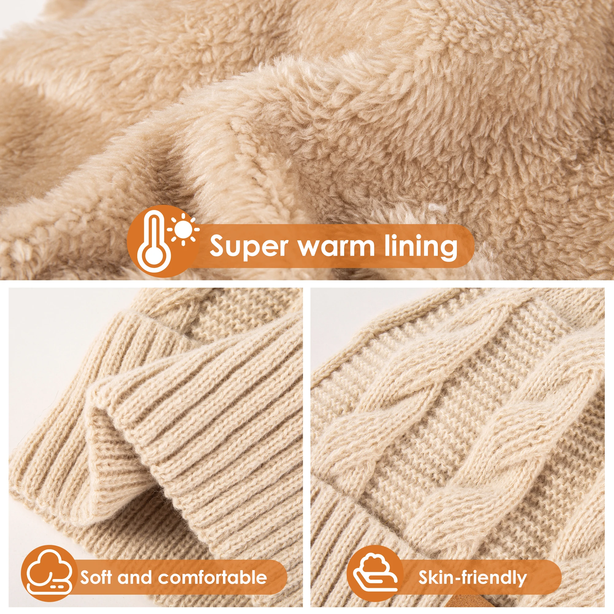 قبعة شتوية لطيفة فروي للنساء، مع بطانة دافئة، مناسبة للأنشطة الخارجية، ناعمة ومريحة #5