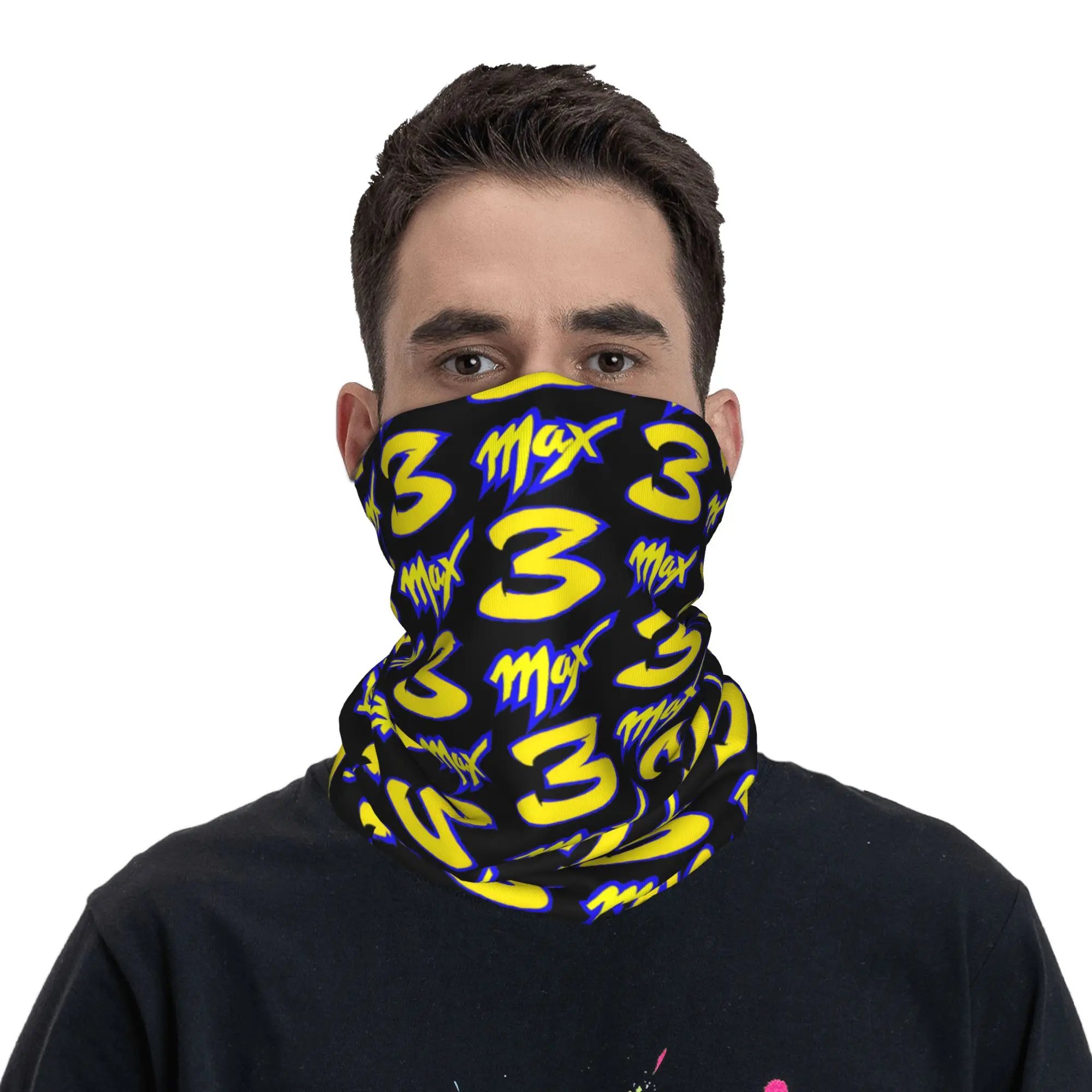 

Custom M-Max Motor 3 Winter Headband Neck Warmer Women Men Hiking Cycling Tube Scarf Motorcycle Rider Face Bandana Gaiter