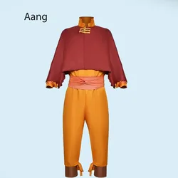 Avatar The Last Airbender Aang Anime Cosplay Costume Adult Suit Outfits Halloween