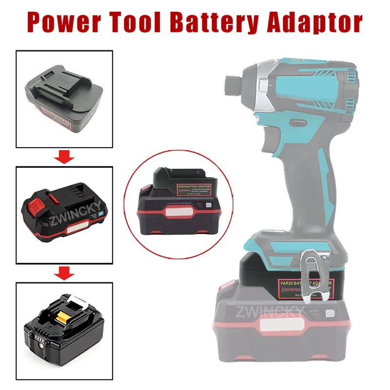 Batterieadapter-Konverter für Parkside X20V Team Lithium-Akku zu Makita/Dewal/Milwaukee/Bosch 18V Elektrowerkzeug-Zubehör – Detail 3