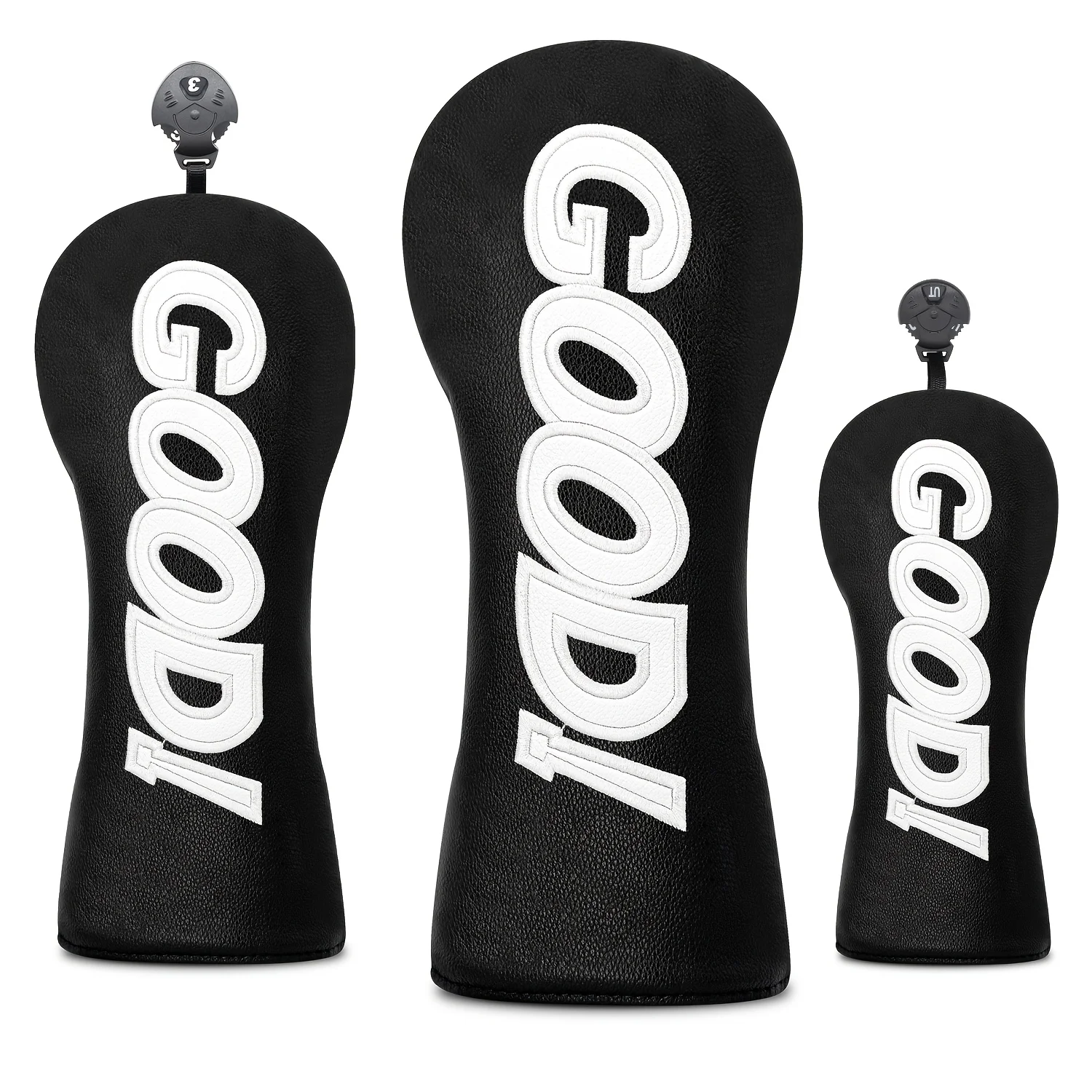 1pc/3pcs Driver, Fairway, Hybrids - GOOD Style Golf Club Covers - Head Covers for Golf Clubs, Driver Headcover Funny