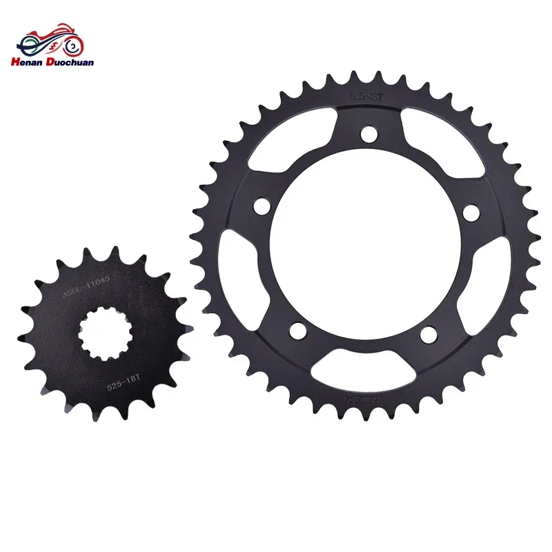 

525 18T 43T Motorcycle Transmission Front Rear Sprocket For Triumph 800 Bonneville 865 Bonneville 06-15 Scrambler 865 Thruxton