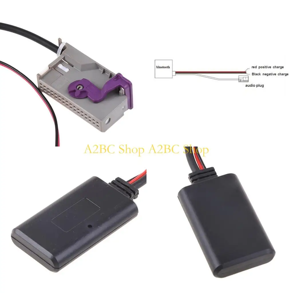 A2BC Receiver AUX Music Adapter for Audi Wireless Radio 32 pin