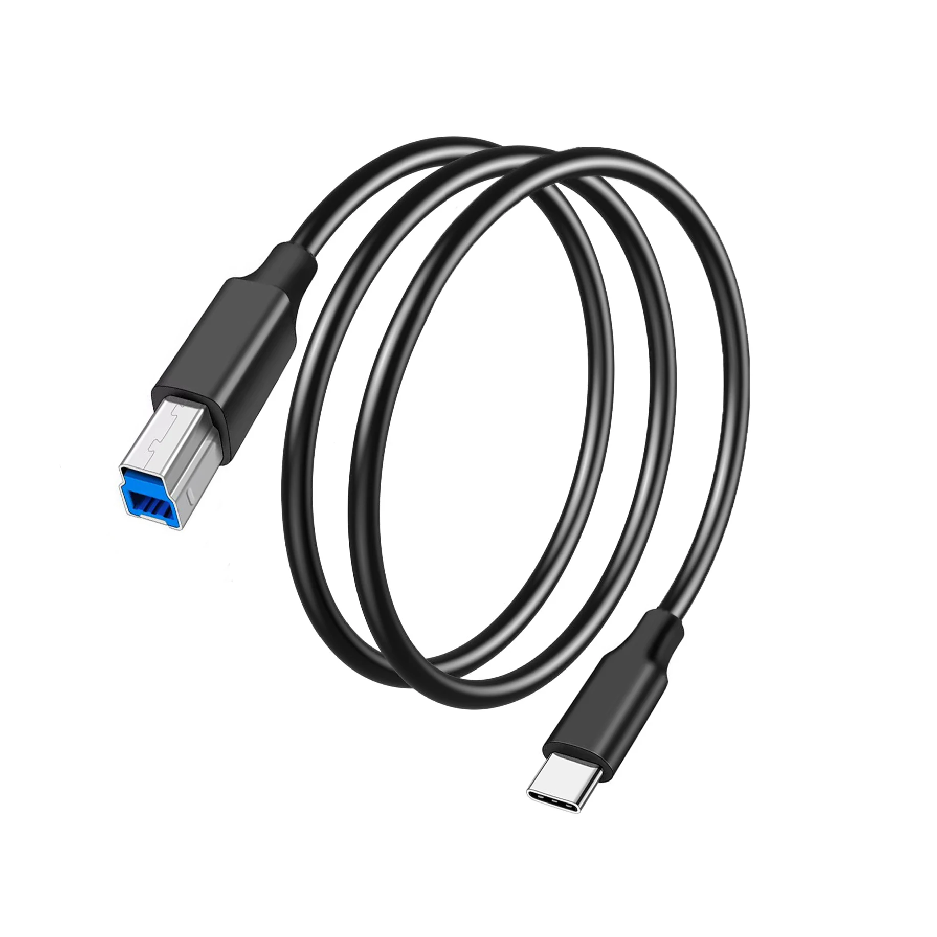 

1M USB 3.0 Type-C to B Adapter Cable 5Gbps for Macbook Pro Laptop Docking Station, External Hard Drives, Printer & Scanner