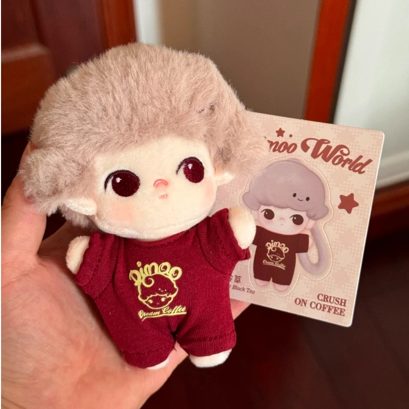 

Pop Mart Blind Box Dimoo Crush On Coffee Series Plush Keychain Cute Doll Trendy Toy Bag Charm Desktop Ornament Mystery Box