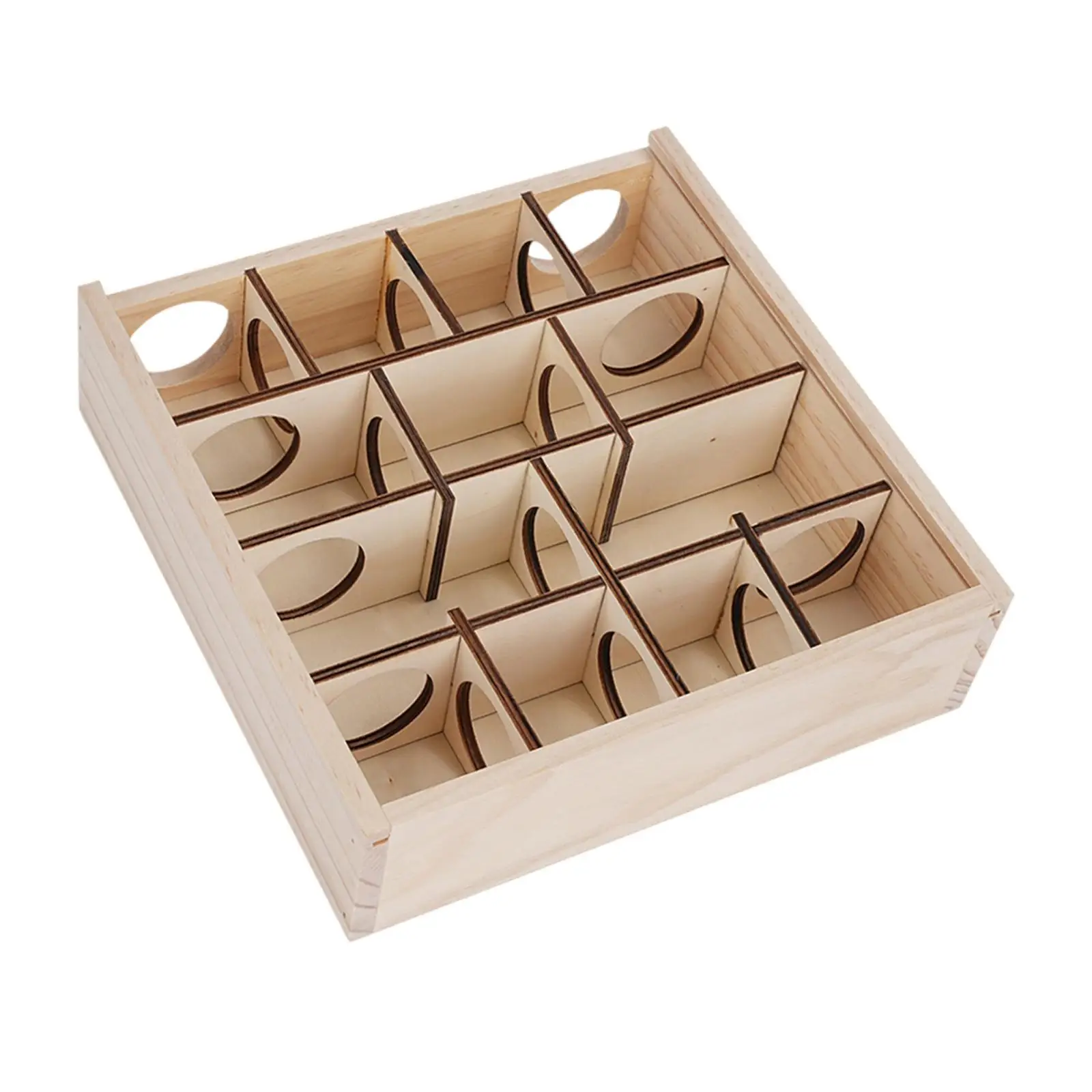 Hamster House Tunnel Wooden Maze Hamster Cage Decoration Accessories Toy Exploring Toy for Small Animals Pets Dwarf Hamsters