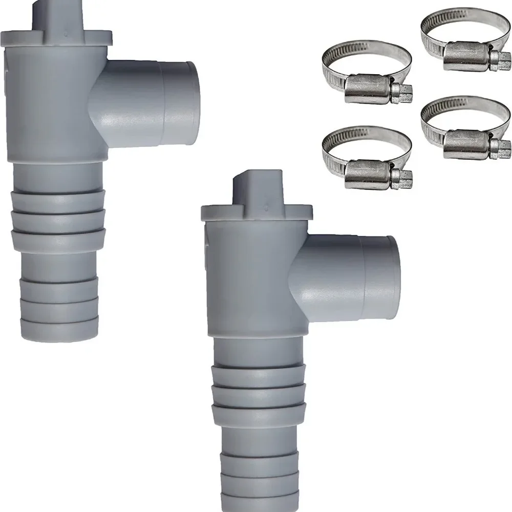 

PVC Pool Filter Pump Adapter Swimming Pool Stop Valve Set for 32mm Hose Fittings Maintenance Pool Drain Valve Globe Valve