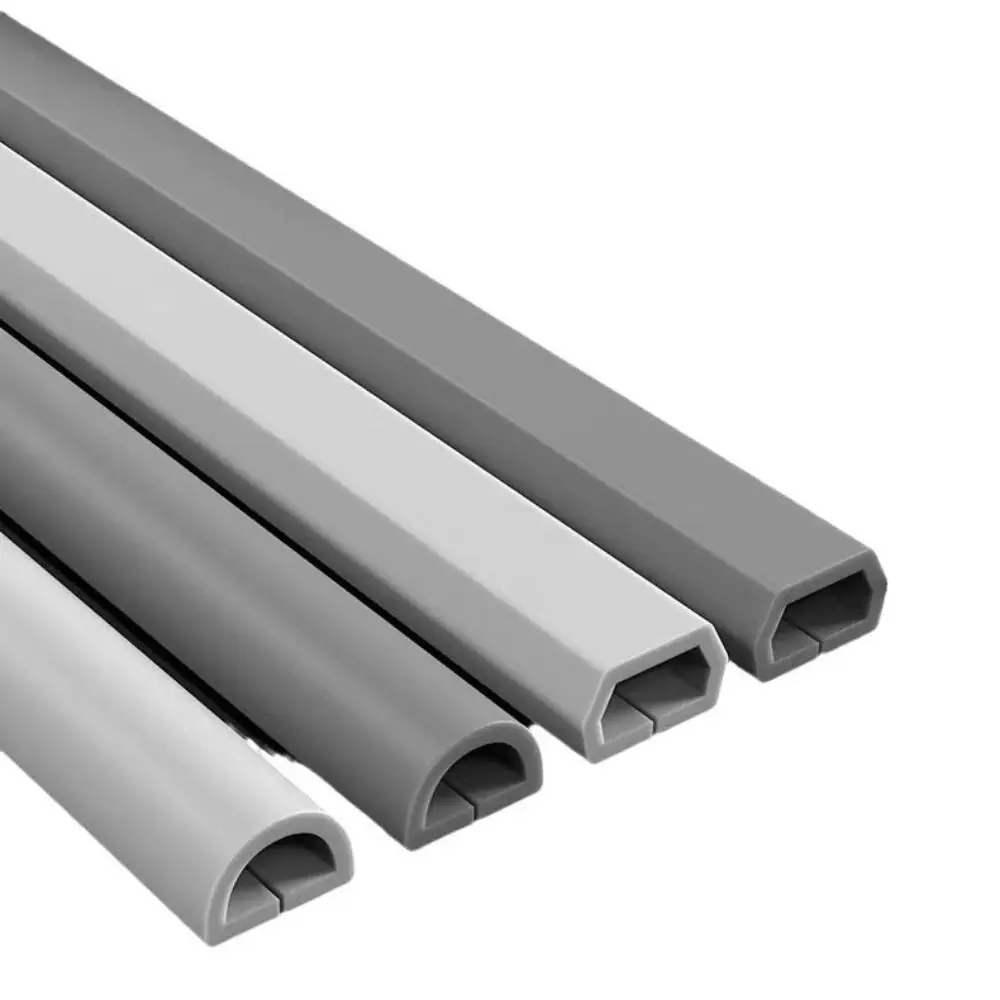 لينة بولي كلوريد الفينيل جدار الحبل غطاء كم حامي كابل المخفي لينة المطاط جذع شبكة كابل سلك المخففات سلك ذاتية اللصق #5