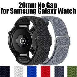 Braided Solo Strap For Samsung Galaxy Watch 7 6 4 Classic 5 pro 44mm 40mm 47mm 43mm 20mm No Gaps Bracelet Galaxy Watch 7 6 5Band