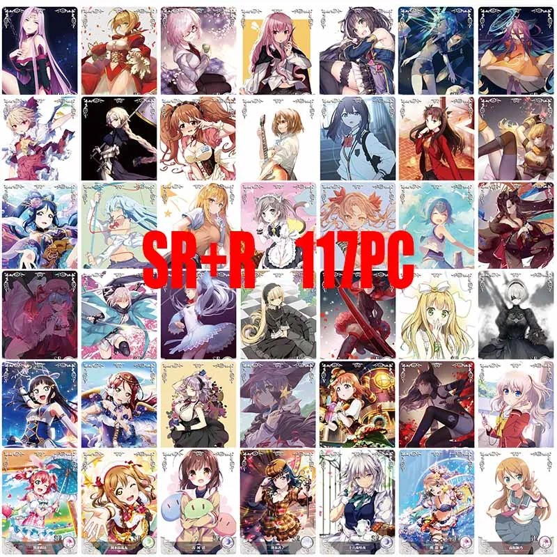 Anime Goddess Story MR PR PTR SSR SR R Hot Stamping Flash Card Boy Game Toy Collectible Card Christmas Birthday Present