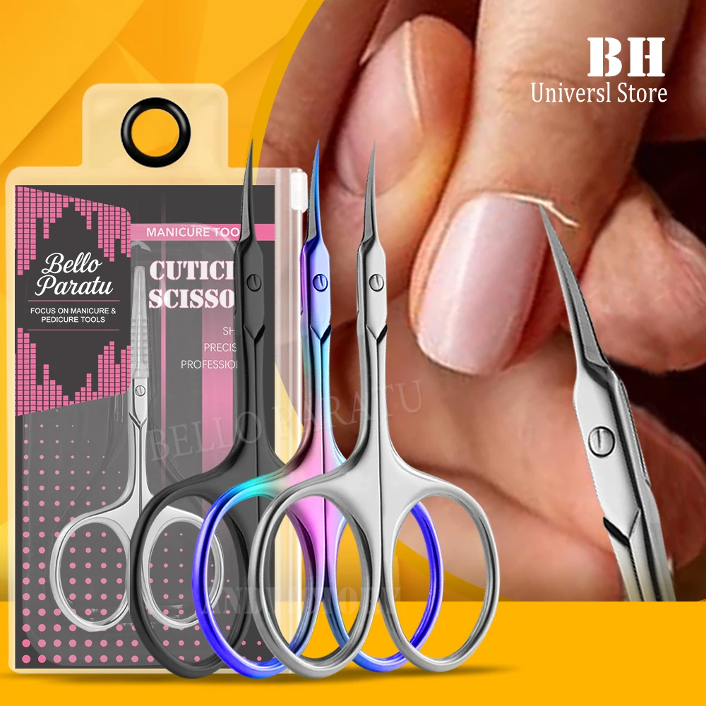 

1Pcs Russian Cuticle Scissors Nipper Dead Skin Scissors Stainless Steel Manicure Tools Nail Trimmer Clipper