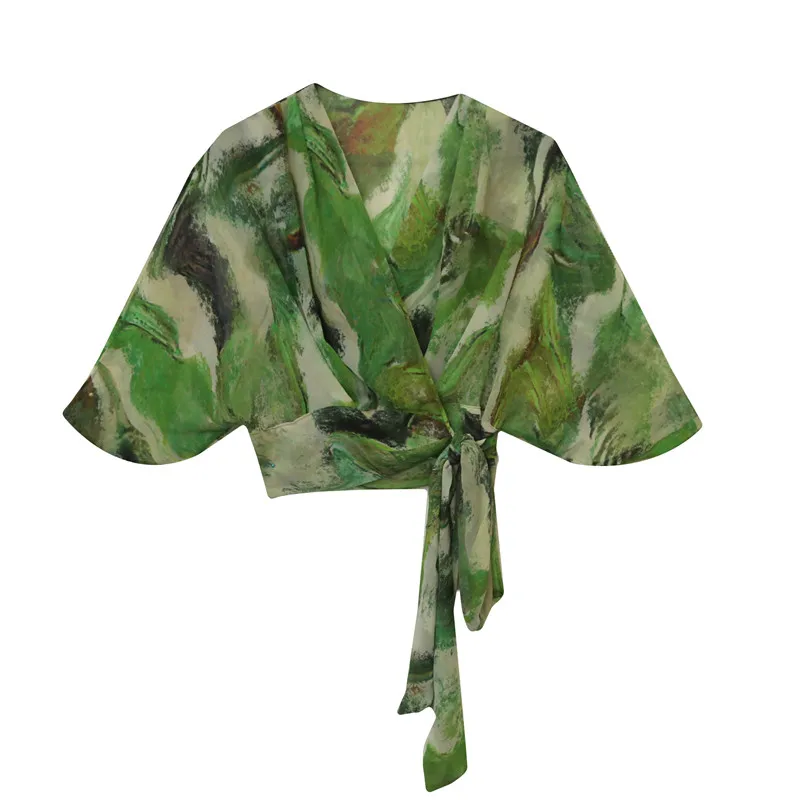 MadBlack-Women's European T-Shirt, Sexy V Neck Halo Printing Ribbon, Clubwear Short Sleeve Loose S-3XL Tee, 2025 Summer T54307CC