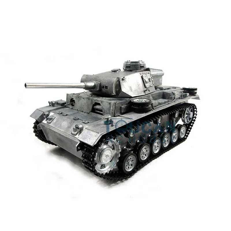 Mato Metal RTR RC Tank 1/16 Scale German Panzer III Infrared Version 1223 Barrel Recoil 360 Rotation RC Model TH00655-SMT8