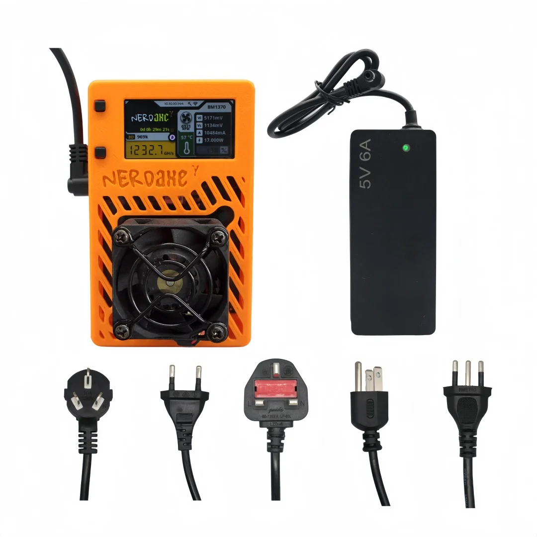 2025 أحدث جهاز تعدين بيتاكس جاما 601 بيتكوين 1.2TH/S BM1370 Asic رقاقة منخفضة الضوضاء جهاز تعدين التشفير 2.4G WiFi 18W آلة تعدين بيتكوين #6