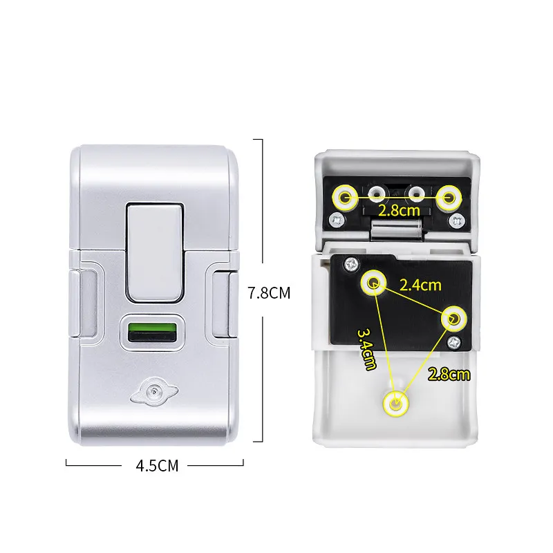 For S096 #luggage CombinationLock Replacement Trolley Case Accessories Lock Aluminum Frame Case Travel BagLock PKE Buckle Lock