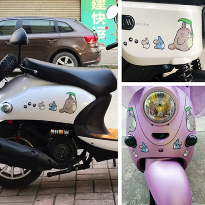 Totoro car sticker car body helmet personality creative cute waterproof change decorative fashion car sticker view 2