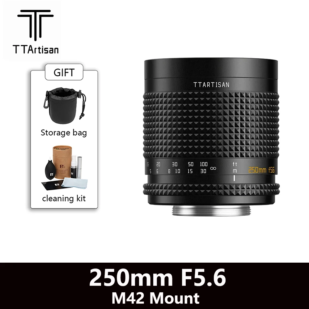 

Ttartisan 250Mm F5.6 Full Frame Reflex Lens M42 Mount Kan Worden Overgebracht Naar Sony Canon Nikon Fujifilm Panasonic