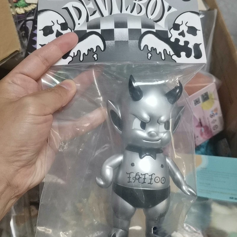 Original Devil Boy Monster Tattoo Figure Noise Sofubi Legendary Animal Doll Studio Designer Toy Labubu Giant Arttoy