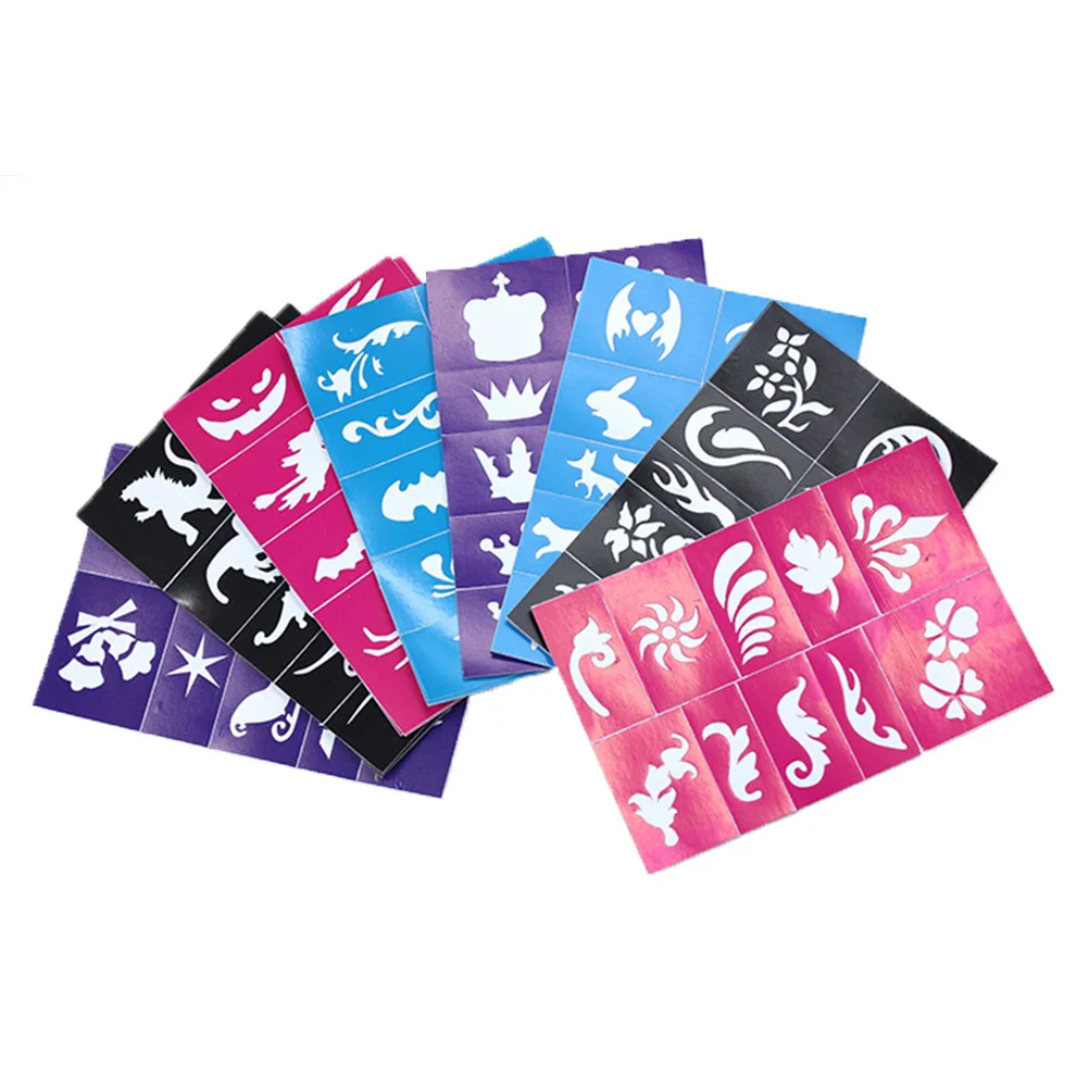 

10 шт., многоразовые самоклеящиеся трафареты 12 х8 см для аэрографа