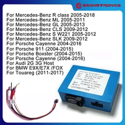 Car Stereo Radio Optical Fiber Decoder Box for Mercedes Benz ML/R Series and Porsche Cayenne Series